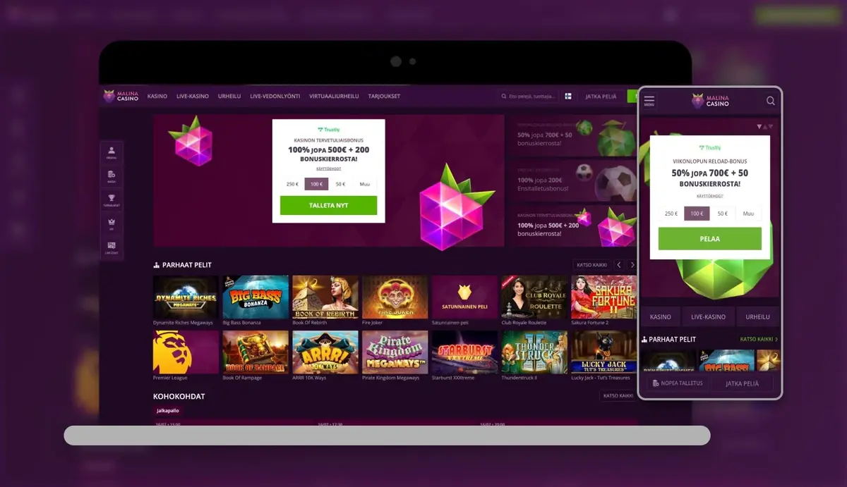 Malina Casino screenshot